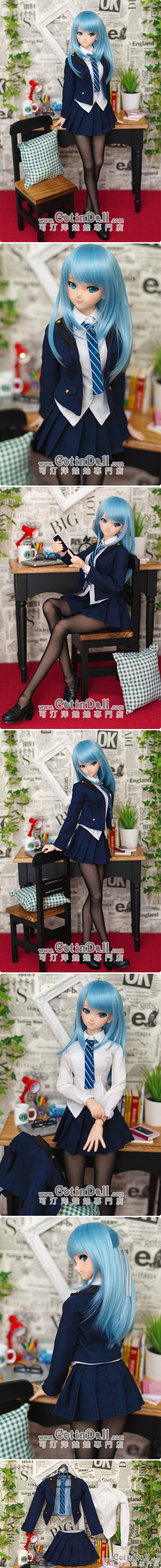 DDドレス】 ブレザー制服セット (SS→L胸/dy) SMARTDOLL(S→L胸)